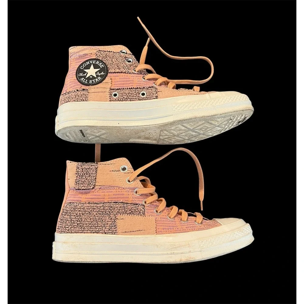 Unisex Converse Chuck 70 Hi Patchwork Orange Sneakers 170058C Mens 7 Wos 9
